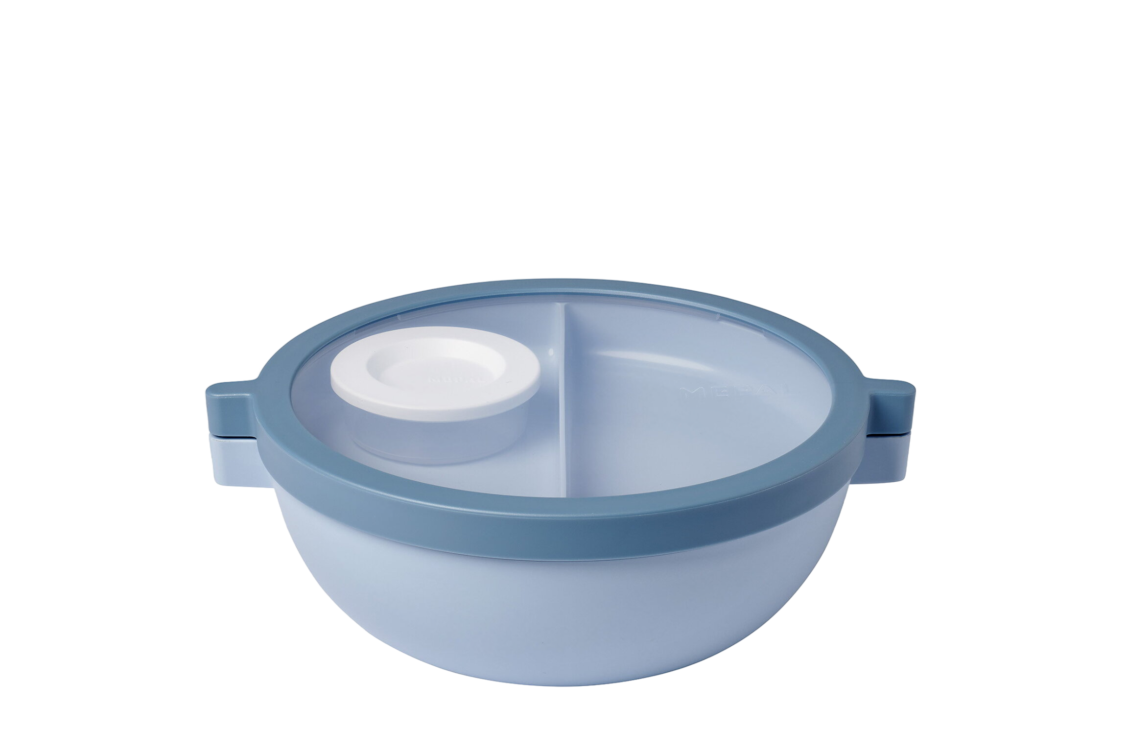 Mepal Vita bento lunchbowl – 5 vakken waarvan 3 uitneembare bakjes – Bento box – Salade lunchbox – Nordic blue