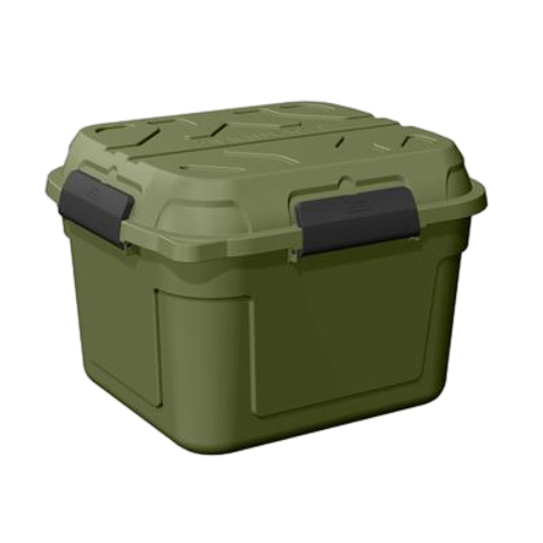 Sunware - Q-line waterdichte opbergbox 90L groen zwart - 60,1 x 53,1 x 42,5 cm