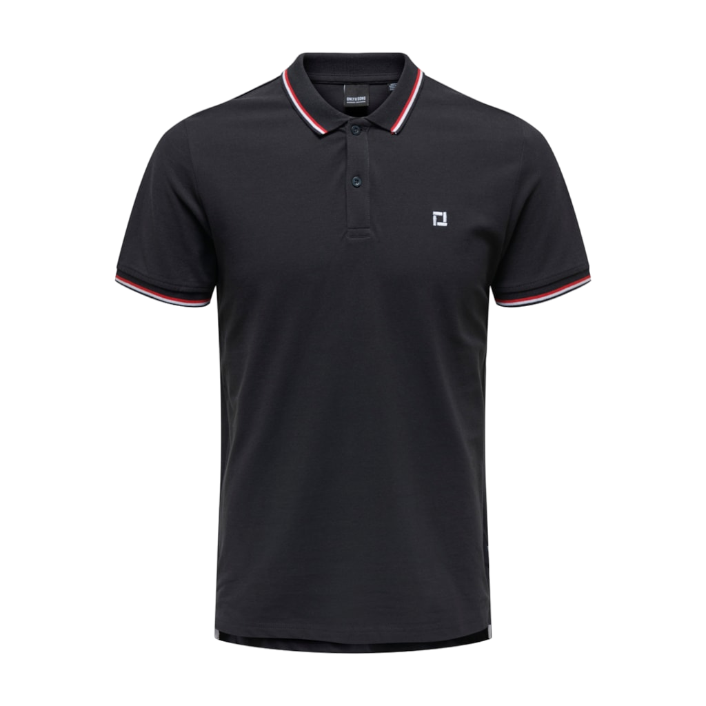 ONLY & SONS ONSFLETCHER SLIM SS POLO NOOS Heren Poloshirt - Maat S