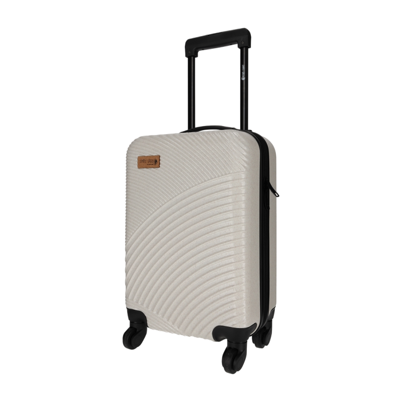 Nörlander Handbagage koffer 21L - Handbagage Trolley - Duurzaam Tarwestro - 33 x 23 x 53 cm - Naturel