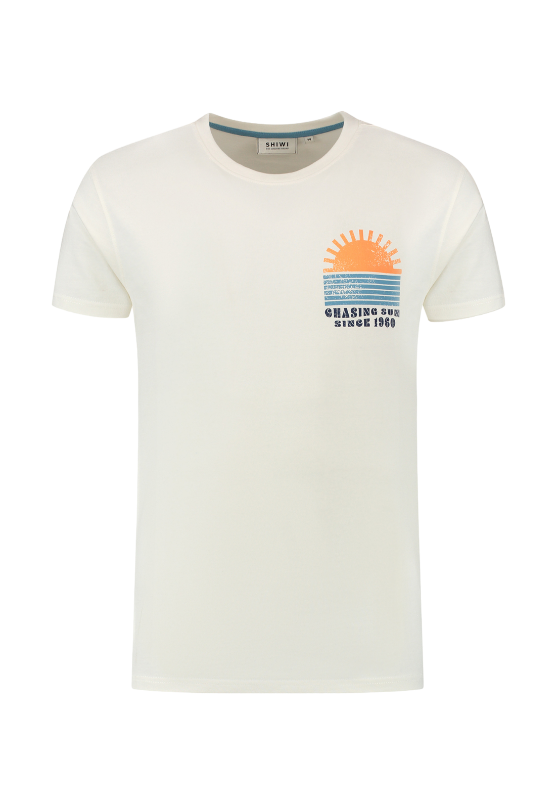 Shiwi Men Sunset T-shirt Polo's & T-shirts Heren - Polo shirt - Wit - Maat S