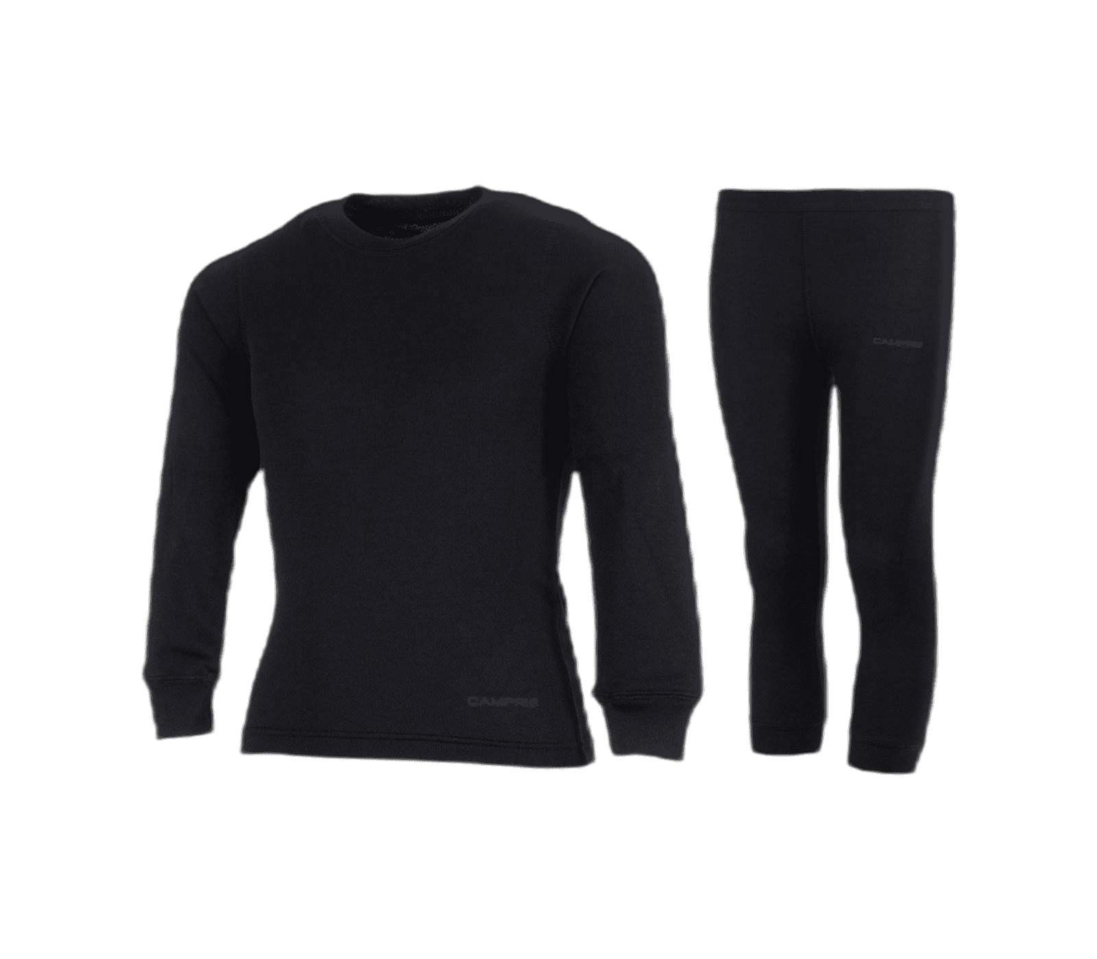 Campri Thermoset shirt + broek - Maat 164 - Unisex - zwart