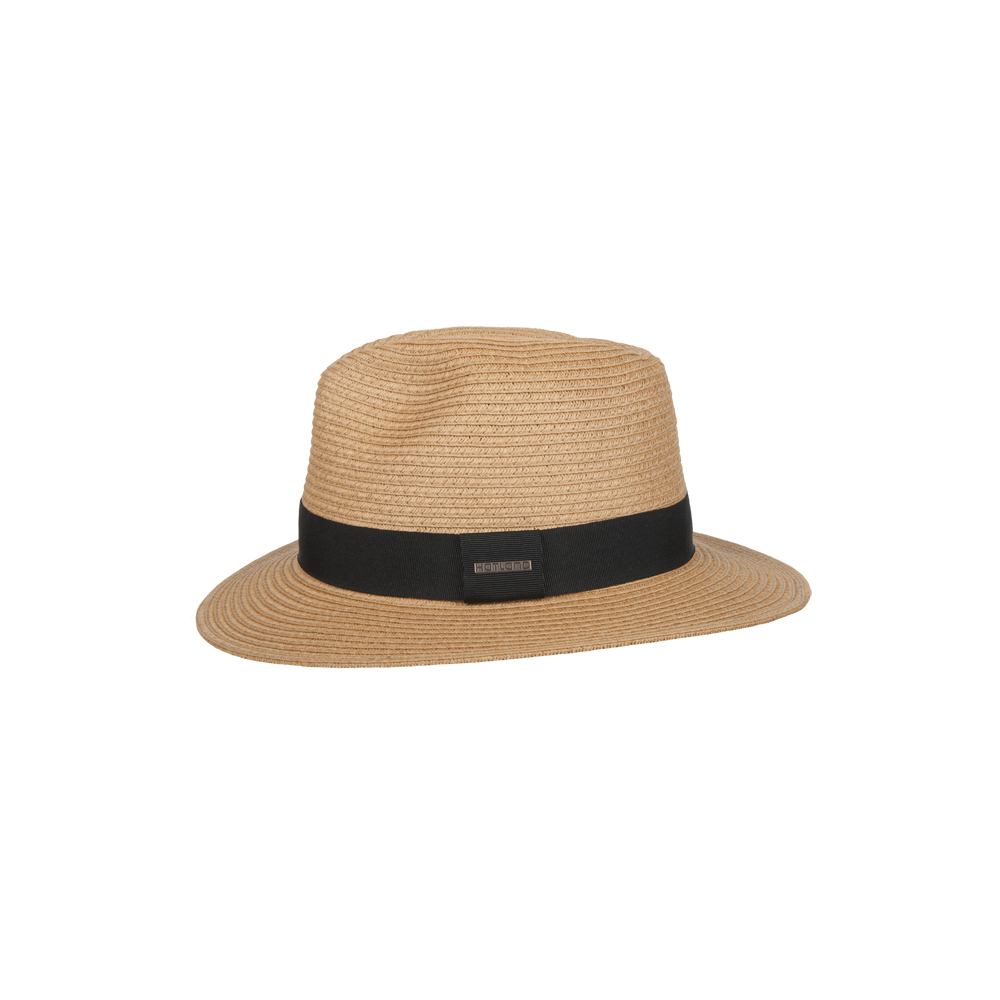 Hatland - UV-Fedora hoed voor volwassenen - Sim - Beige - maat 61CM