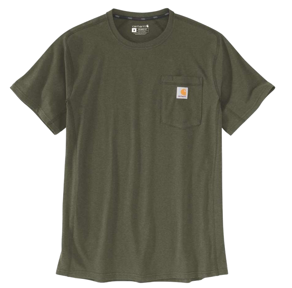 Carhartt Force Flex Pocket T-shirt Met Korte Mouwen En Relaxte Pasvorm Groen M