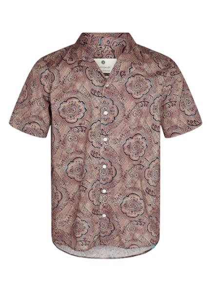 Anerkjendt - Overhemd Leo Bruin - Maat L - Regular-fit