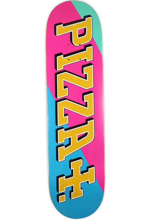PIZZA SKATEBOARDS PIZLA 8.5" SKATEBOARD DECK - BLUE-PINK