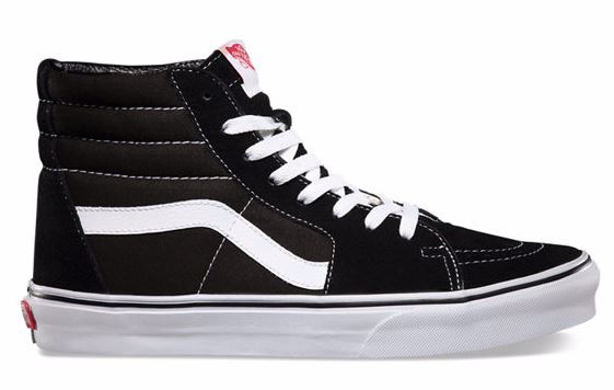VANS SK8 HI BLACKBLACKWHITE van Vans VANS SK8 Hi Black White