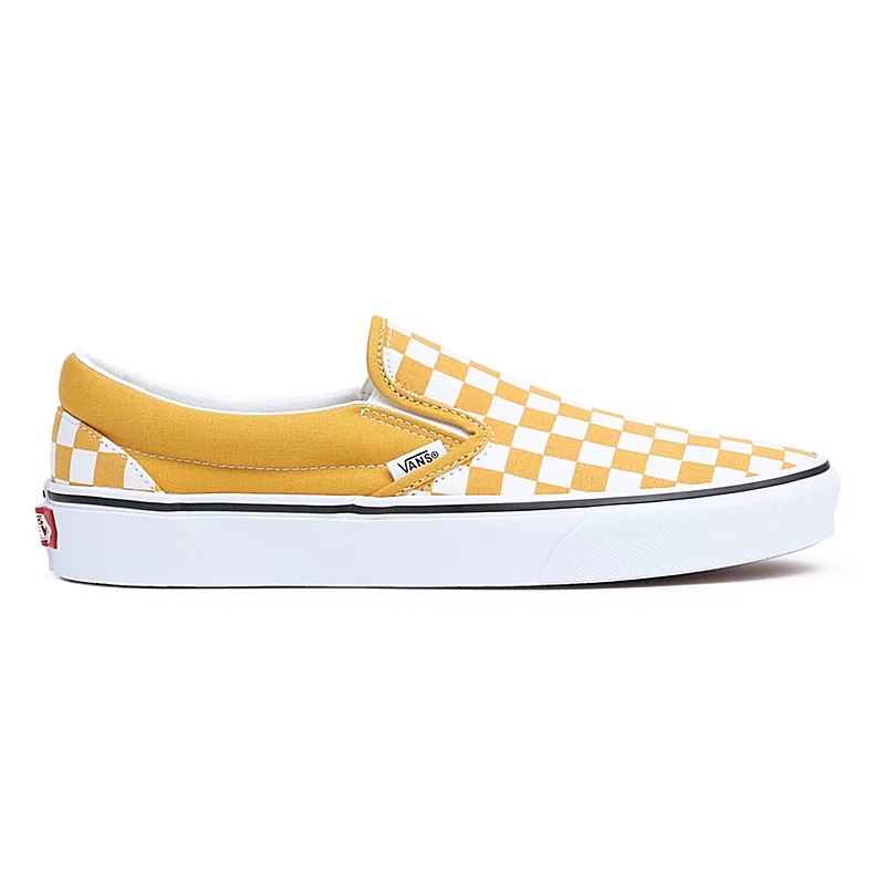 VANS UA COLOR THEORY CLASSIC SLIP-ON SCHOENEN - COLOR THEORY CHECKERBOARD GOLDEN YELLOW