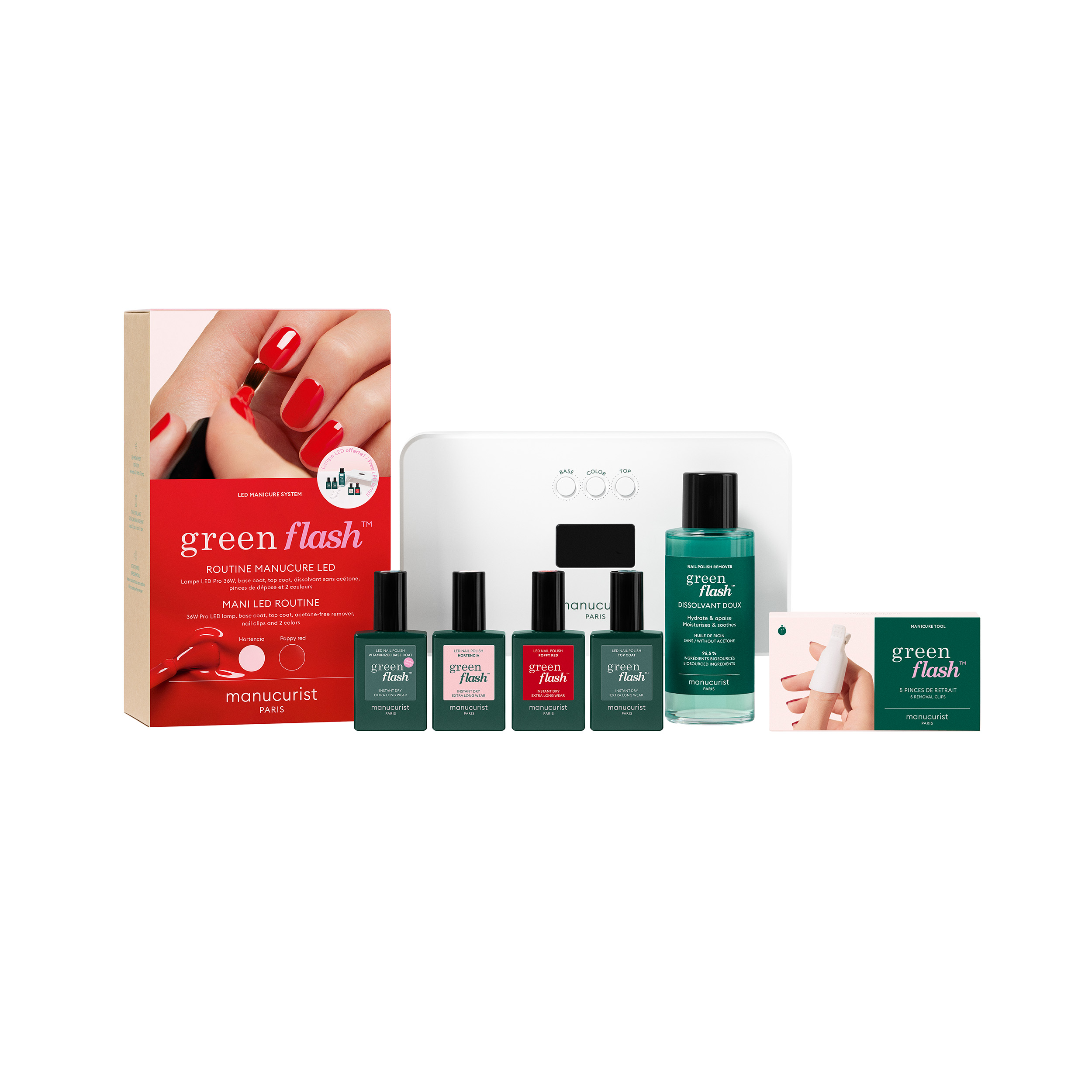 Kit pro Green Flash Hortencia & Poppy Red