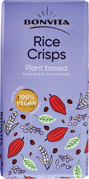 Vegan chocoladereep rice crisps