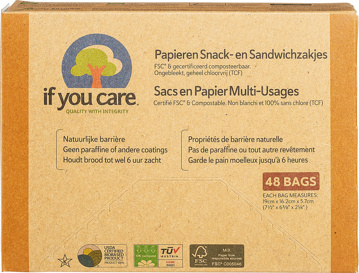 Papieren sandwichzakjes