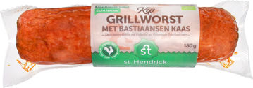 Kipgrillworst van haantjes met kaas
