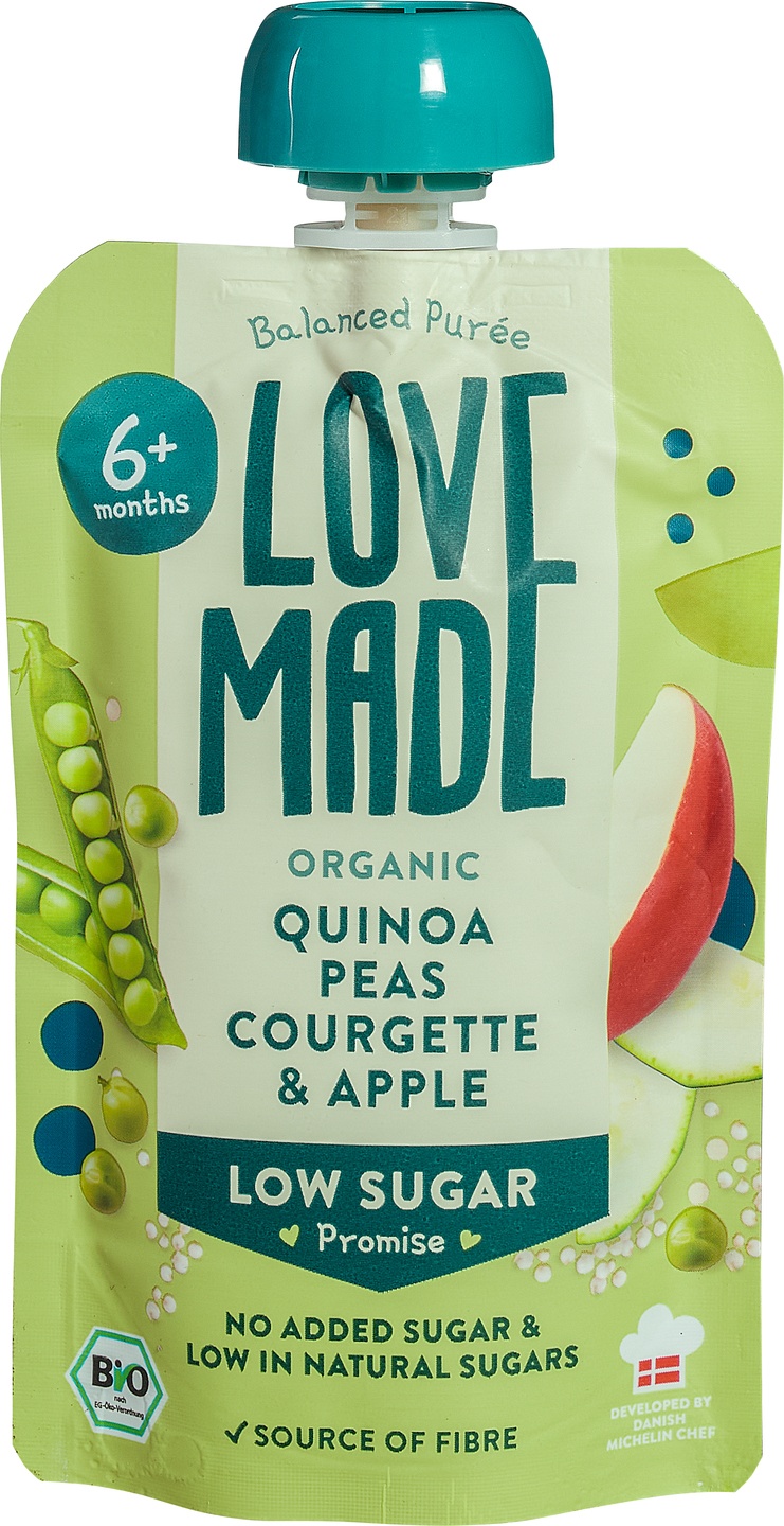Knijpzakje quinoa erwt courgette appel 6+ mnd