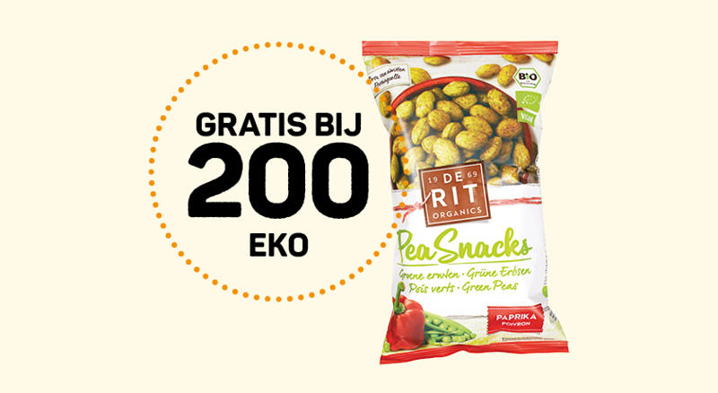 De Rit - Pea snacks met paprika 70gr