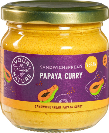 Sandwichspread papaya-curry