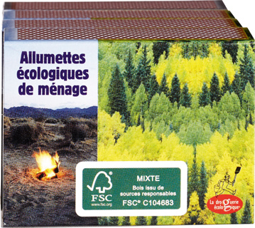Zwavelvrije lucifers FSC