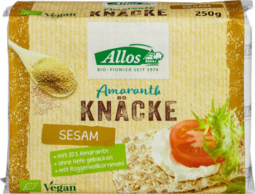 Amaranth sesam knäckebrod