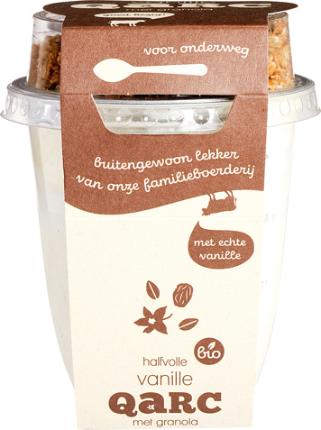 Halfvolle vanillekwark granola