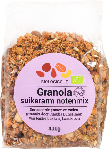 Suikerarme granola notenmix