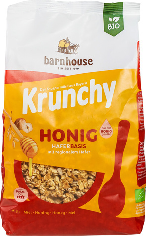 Krunchy muesli honing