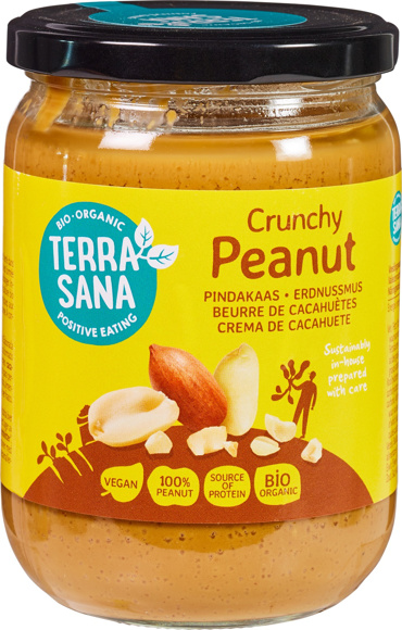 Crunchy pindakaas zonder zout