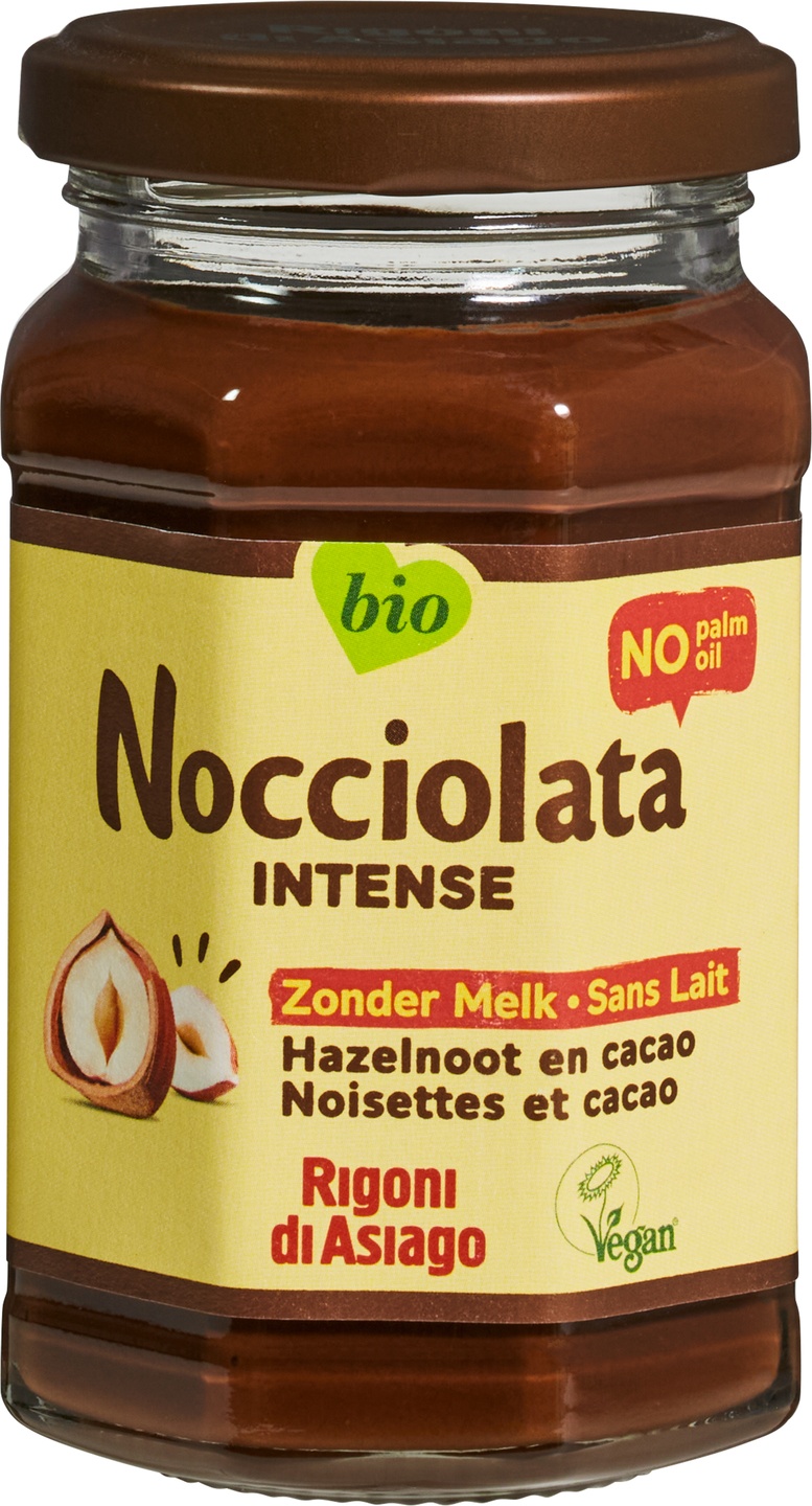 Cacao- en hazelnootpasta zonder melk