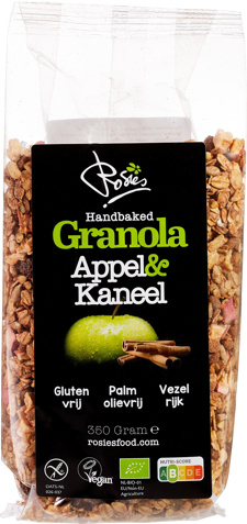 Glutenvrije granola appel kaneel