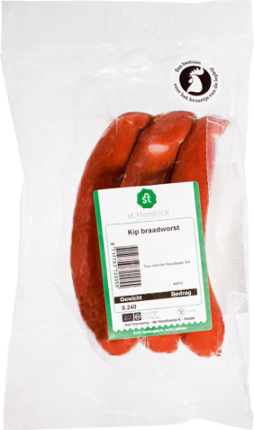 Kipbraadworst van haantjes