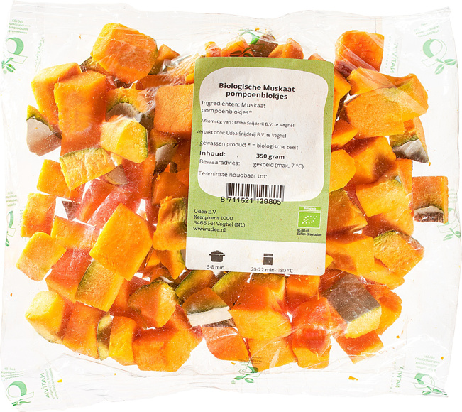 Muskaat pompoenblokjes