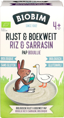 Babypap rijst/boekweit 4+ mnd