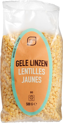 Gele linzen