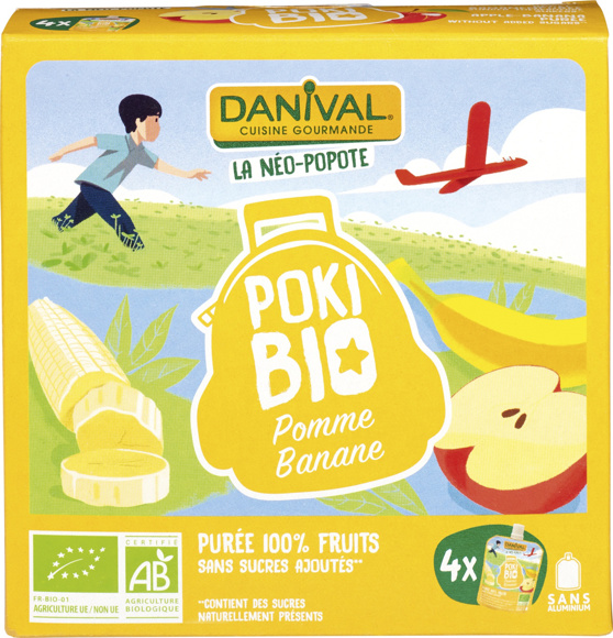 Knijpfruit Poki Bio appel banaan