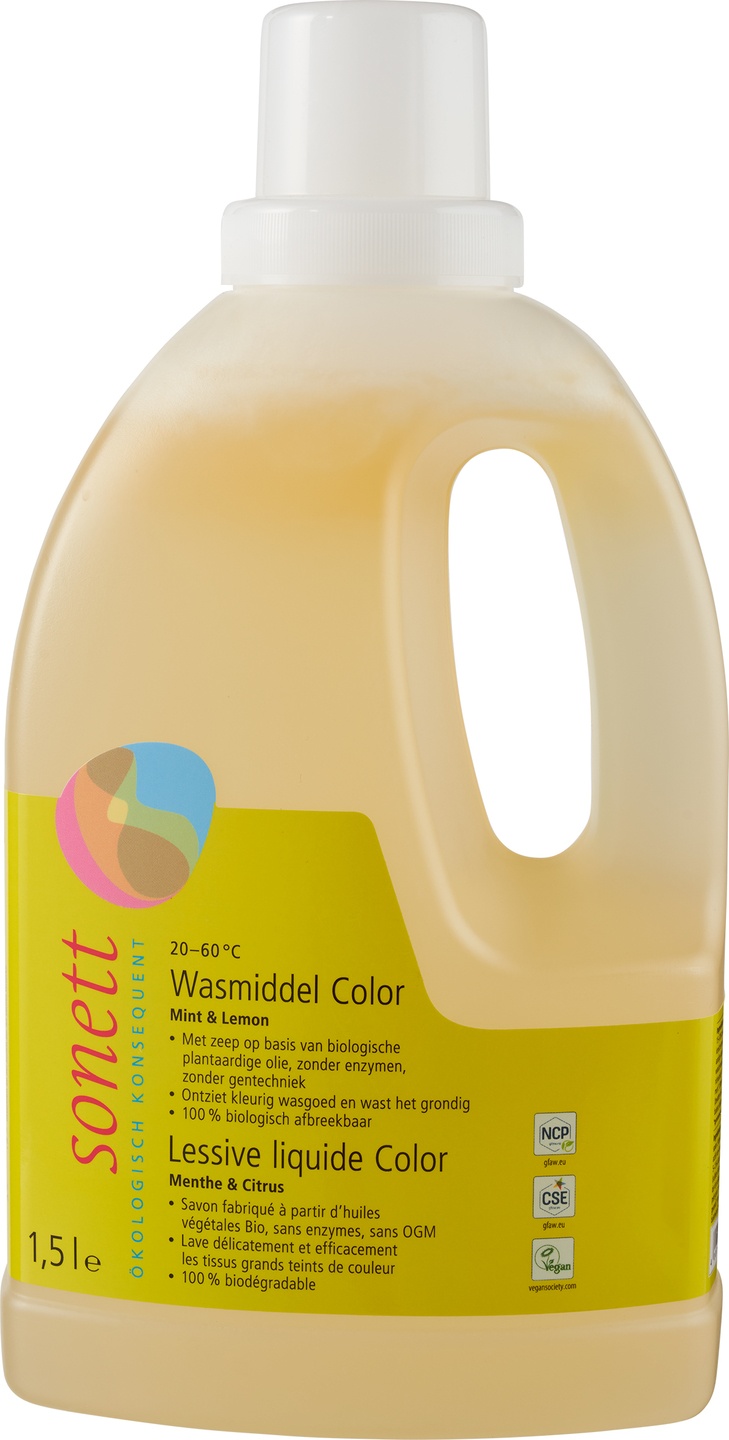 Wasmiddel kleur mint lemon