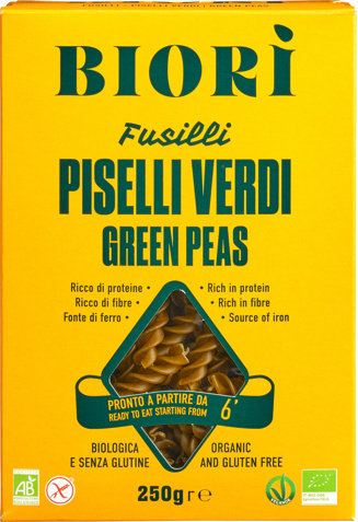 Groene erwt fusilli