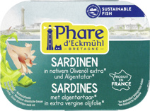 Sardinefilets met algentartaar in olijolie