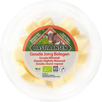 Jong belegen kaasblokjes