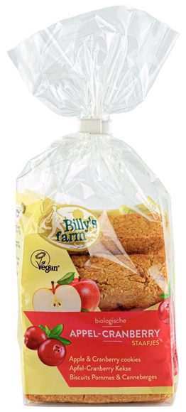 Speltstaafjes appel cranberry