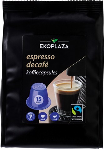 Koffiecapsules espresso decafé