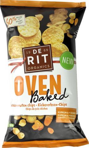 Ovenbaked kikkererwten chips kurkuma gember