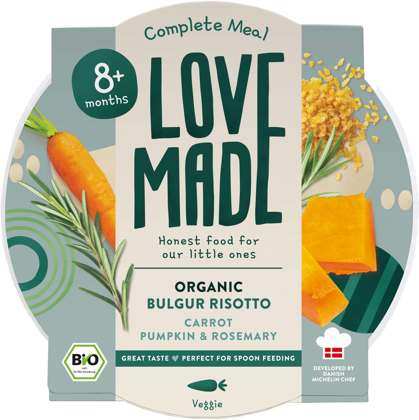 Babymaaltijd bulgur risotto 8+ mnd