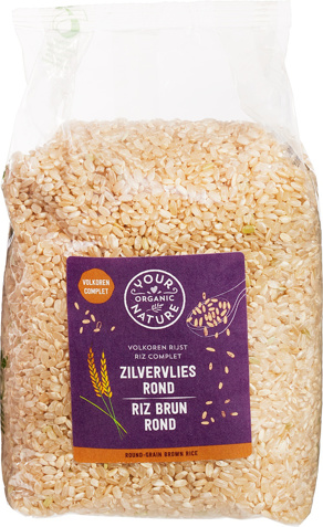 Zilvervliesrijst rond