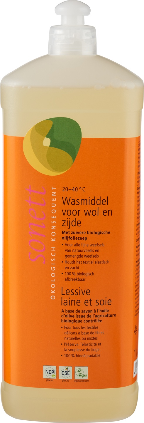 Wasmiddel wol & zijde olijfoliezeep
