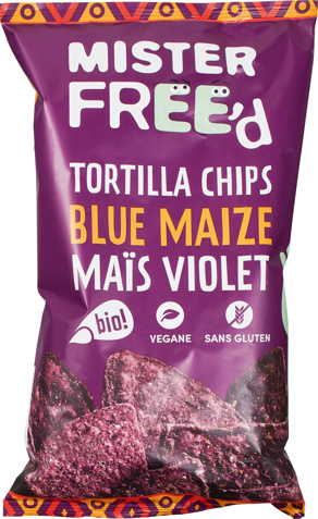 Tortillachips paarse mais