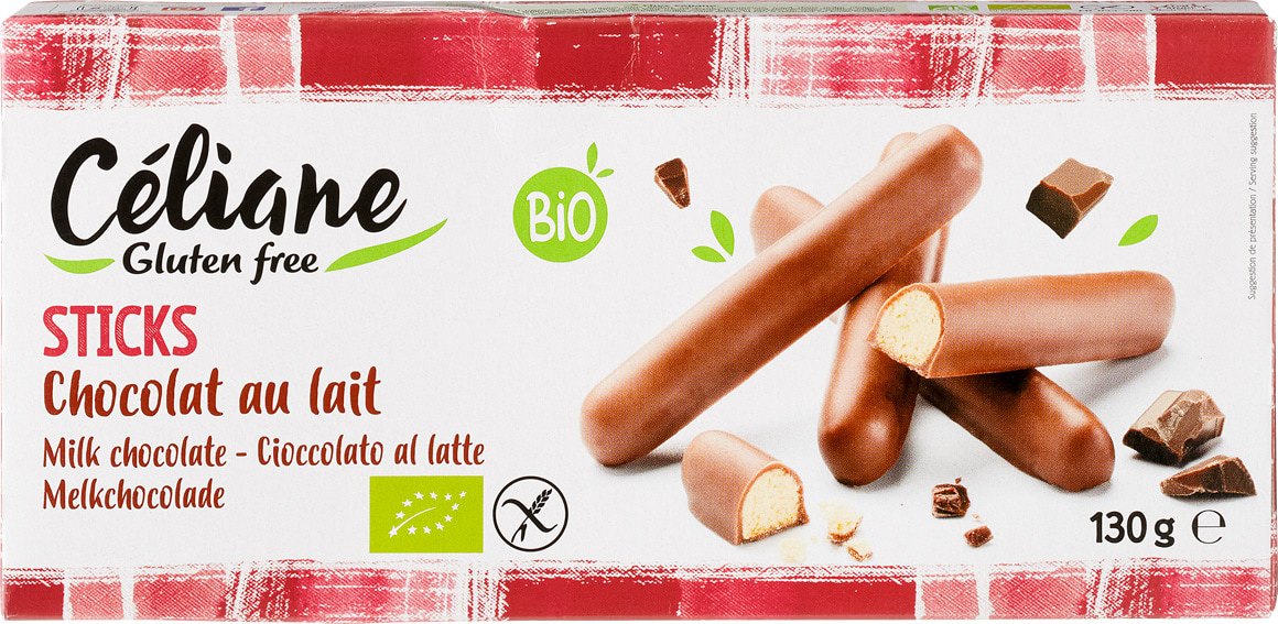 Glutenvrije melkchocolade sticks