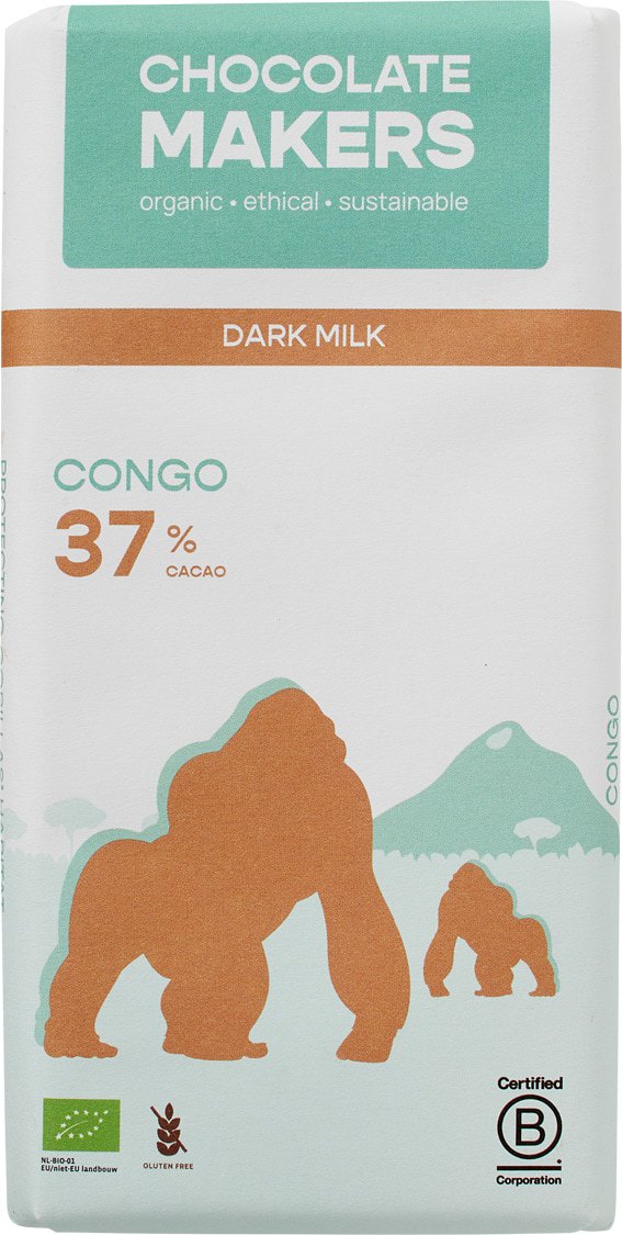 Donkere melkchocolade Congo 37%