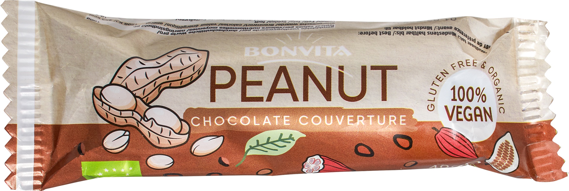 Vegan milk chocolate peanut bar