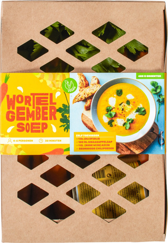 Soeppakket wortel-gembersoep