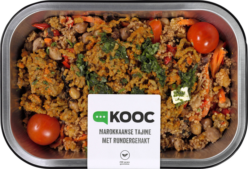 Marokkaanse tajine met rundergehakt en koriander