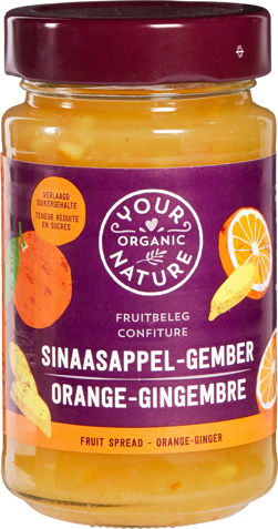 Sinaasappel gember fruitbeleg