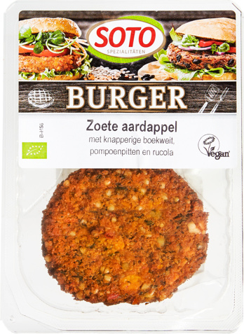 Zoete aardappelburger